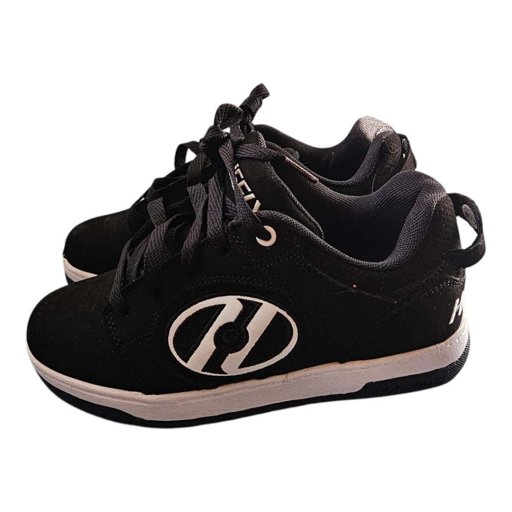 Heelys Black and White Sneakers with Wheels YOUTH 4